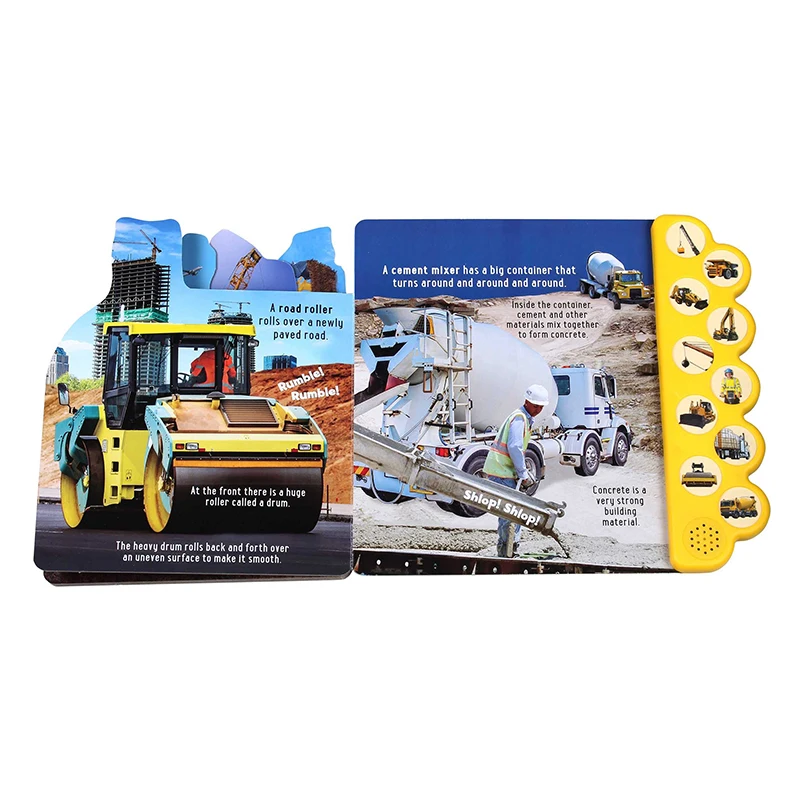 ULi YYS005 Factory Custom Book Wholesales OEM 10 Pushing Buttons Music Audio Sound Book For Children