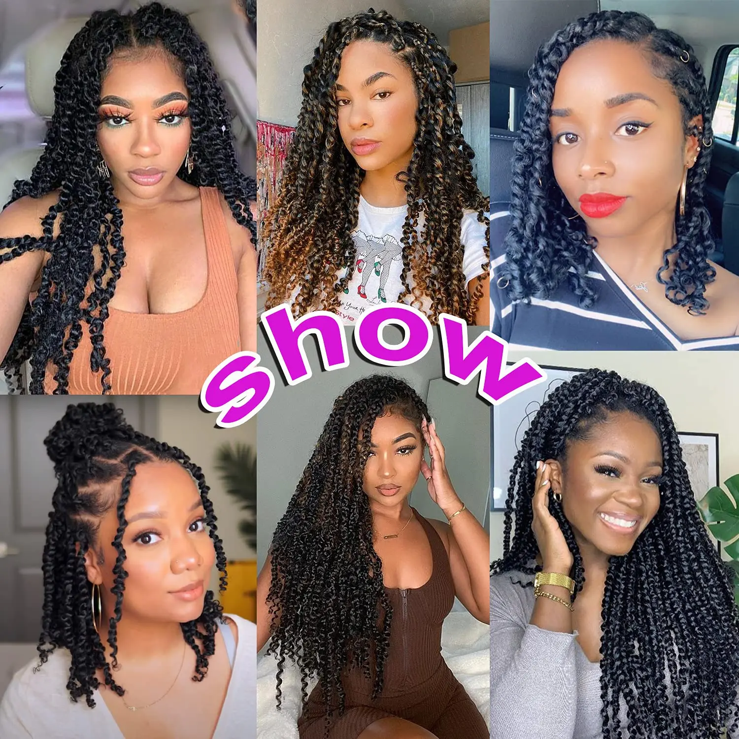 Passion Twist Crochet Braiding Hair Pre Looped Passion Twist Braiding 10 Inch Short Passion Twists Crochet Hair Extensions