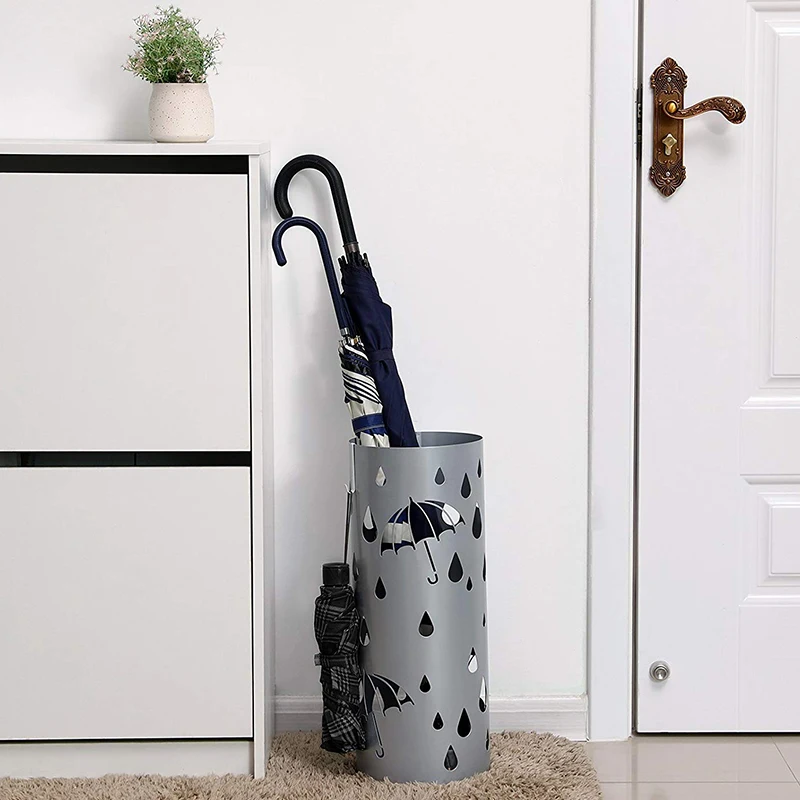 high quality modern small self cast iron hotel umbrella holder stand