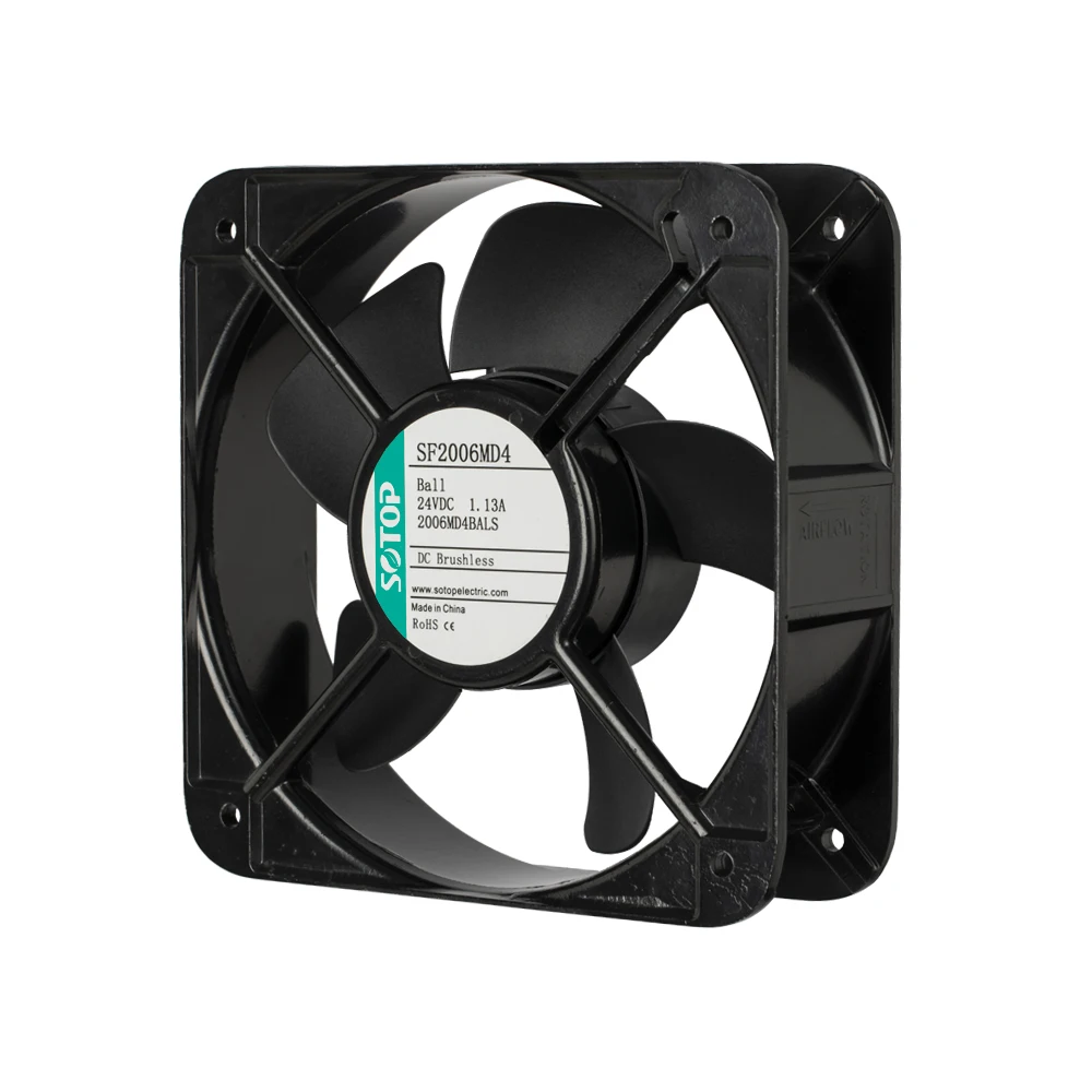 SOTOP DC2006 24V aluminum alloy outer frame  cabinet internal temperature control cooling fans