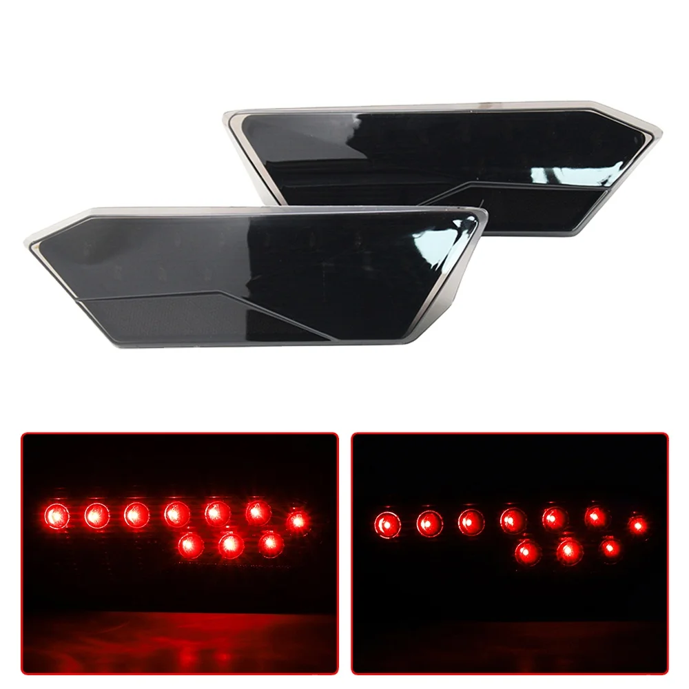 Pair Black Atv Polaris LED tail lights for Polaris 2014-16 RZR 900 1000 XP XP4  Rear Lamps