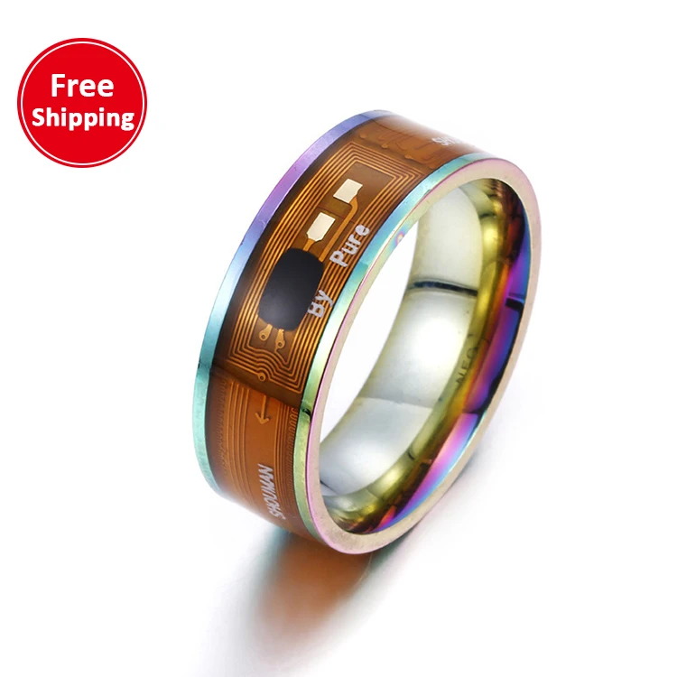 Wholesale smart jewelry wearable phone device NTAG213 chip nfc ring for