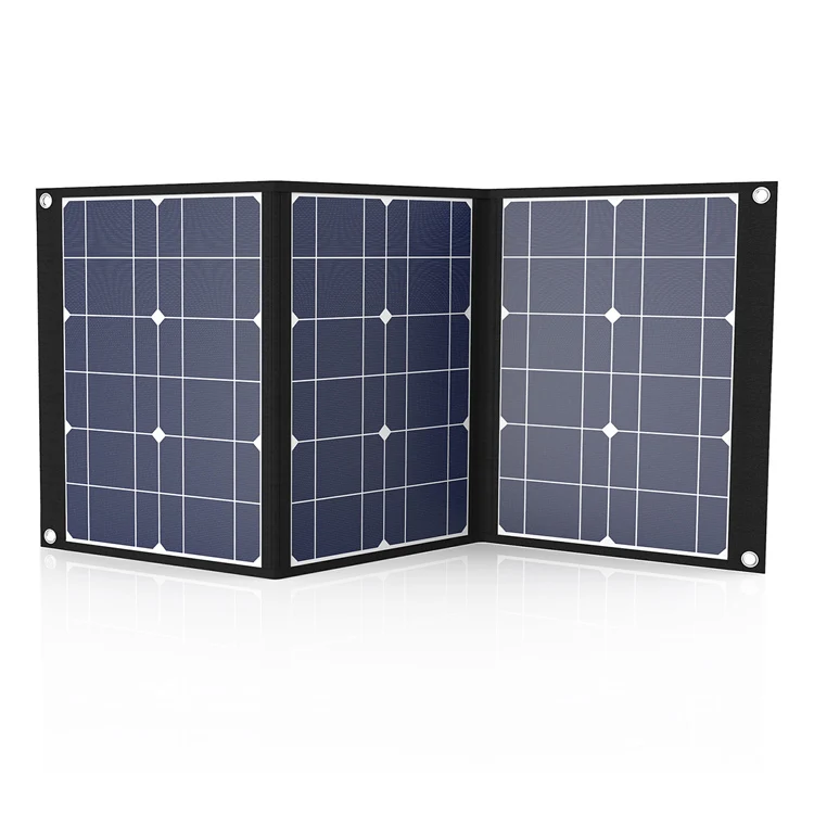 Outdoor Foldable Panels Rechargeable Monocrystalline Silicon 20V Household Portable Solar Panel 50W Generator Camping Charging