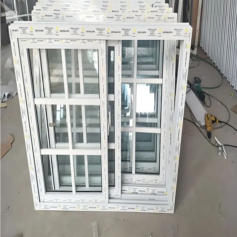 Custom USA Pvc Sliding Window Design Upvc Double Glazed Sliding Windows
