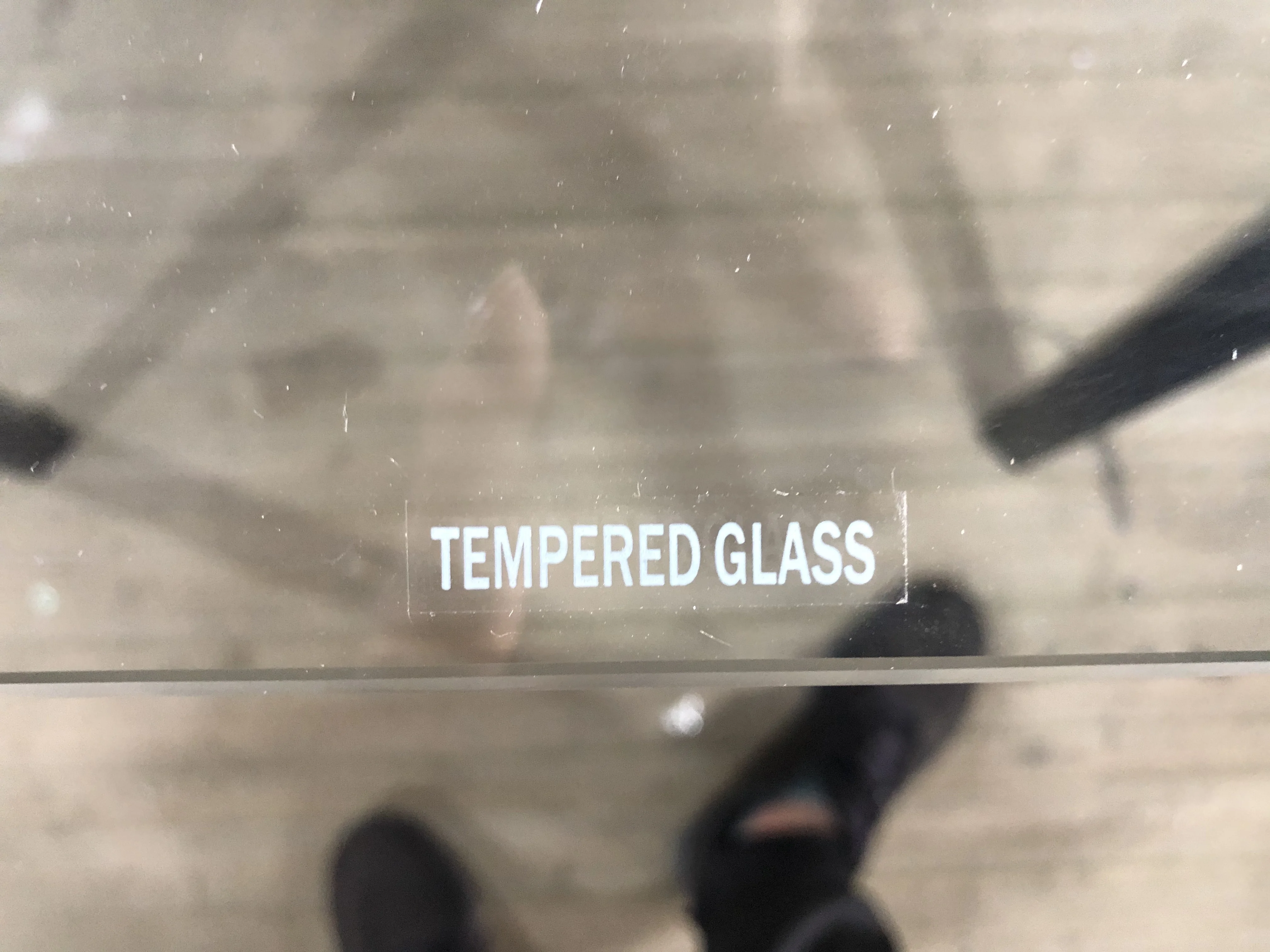 Hot sale living room furniture modern rectangle metal leg tempered glass dining Table