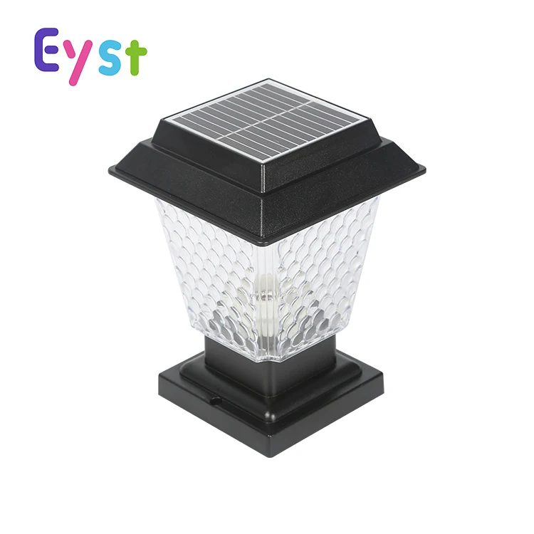Solar column light new splicing installation two-color temperature optional outdoor waterproof column light plastic column light