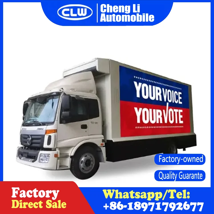 Outdoor Waterproof Full Color Truck Mobile Advertising Led Display Screen Billboard Truck Price