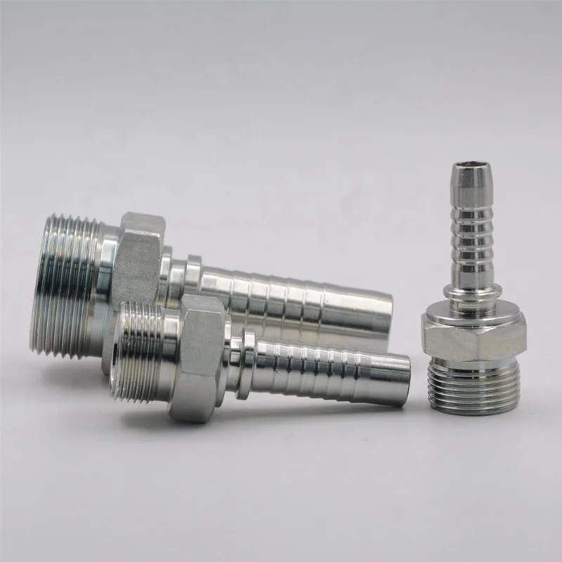 high quality male carbon steel  dkos metric crimp hydraulic hose fittings for hydraulic hose  10511
