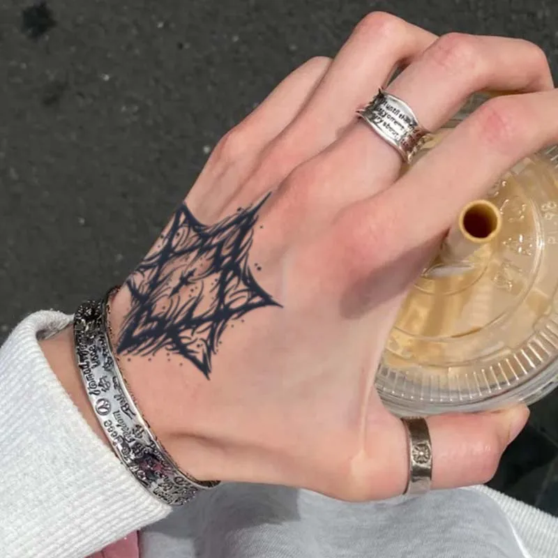 H6 Long Lasting Herbal Juice Semi-Permanent Girl Men Beauty Realistic waterproof Temporary Design Tattoo Stencil Sticker