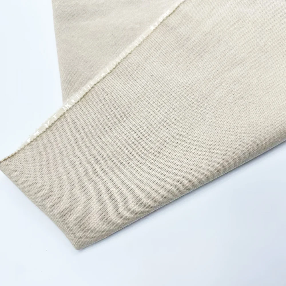 60% хлопчатобумажная Толстовка 40% из полиэстера 260 gsm 58-59 дюймов двойная левая толстовка тканевая ткань для мальчиков постельное белье юбки с памятью