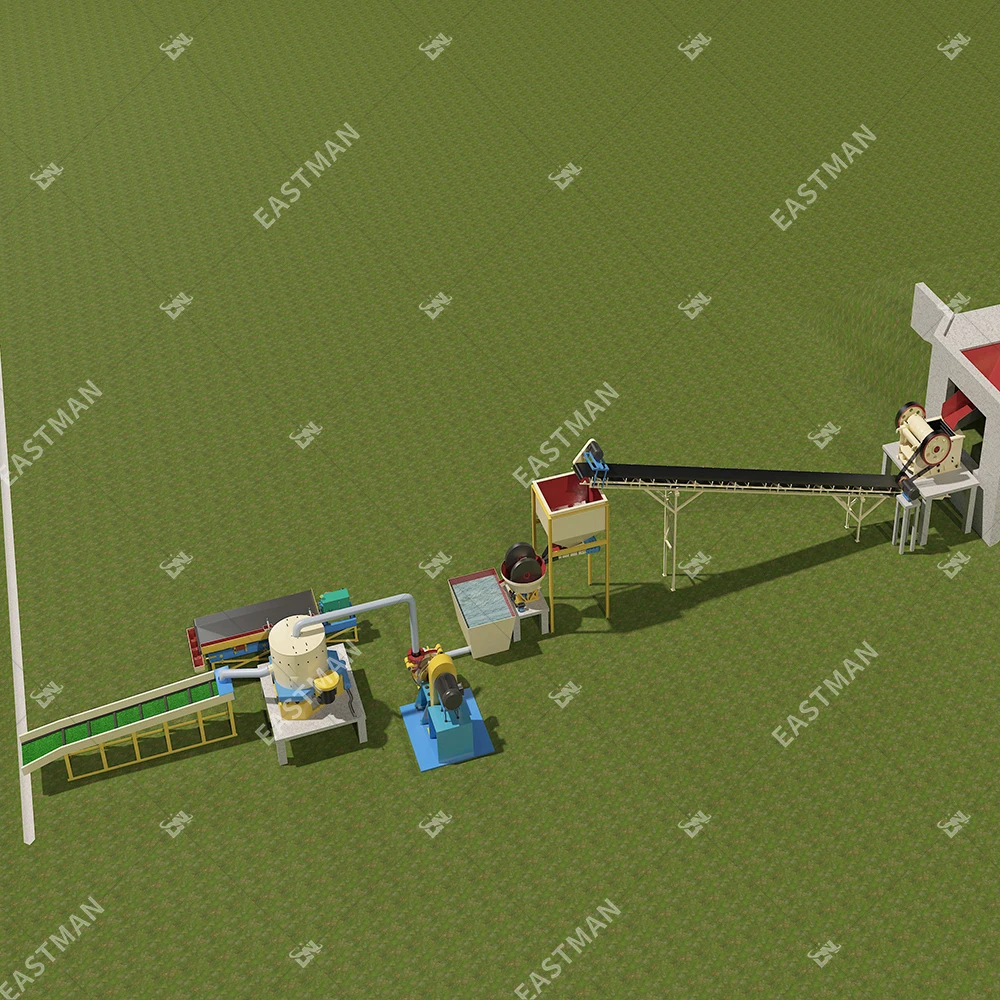 Мелкомасштабное высокопроизводительное горное оборудование завод по переработке золота 20 т/ч