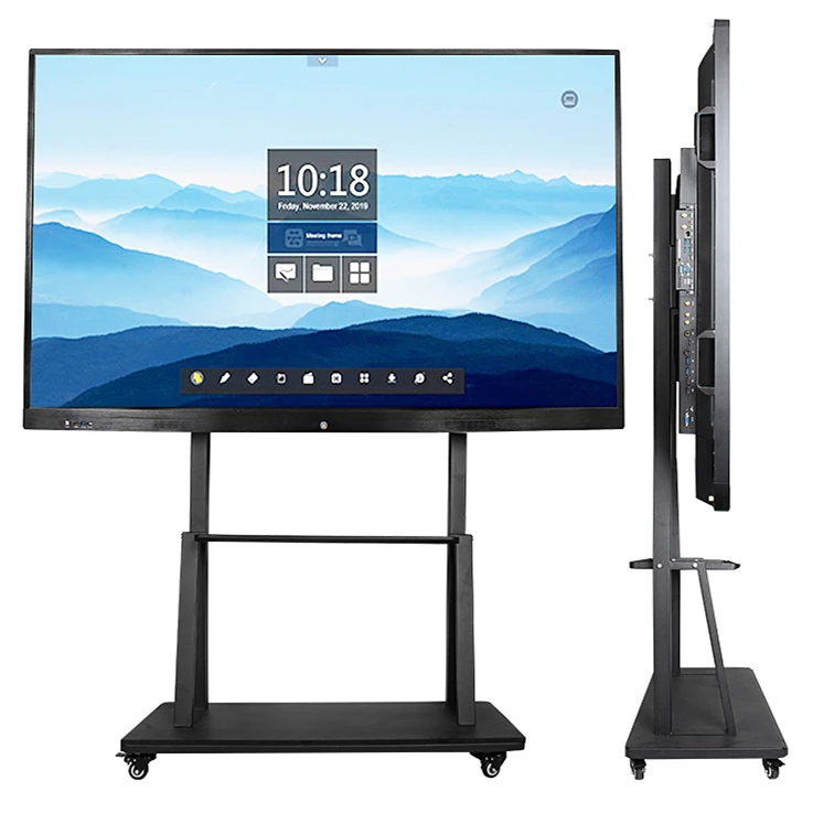 Cheap Price 55 65 75 86 100 Inch Tv Lcd Display Smart Board 20 Points Infrared Smart Touch Screen Interactive Whiteboard