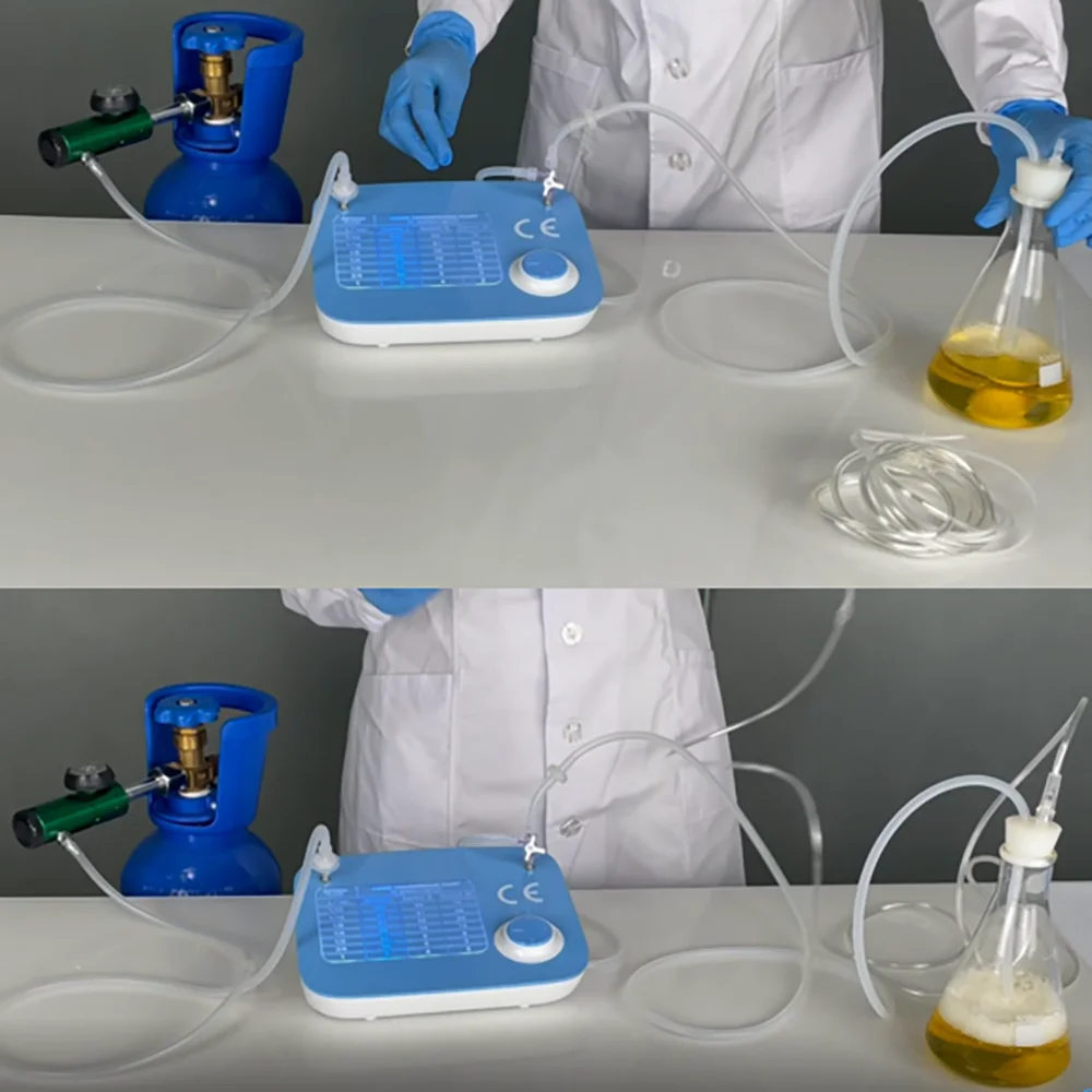 1000mL 500mL Professional Flask All Glass Ozone Water Bubbler Humidifier Ozone Flasks with Glass Bubbler for Ozone