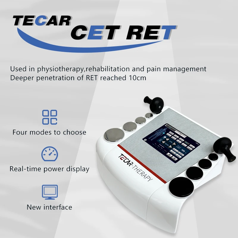 Indiba 448K Portable Smart Tecar Body Rehabilitation Diathermy Physical Therapy Capacitive and Resistive Energy Transfer Machine