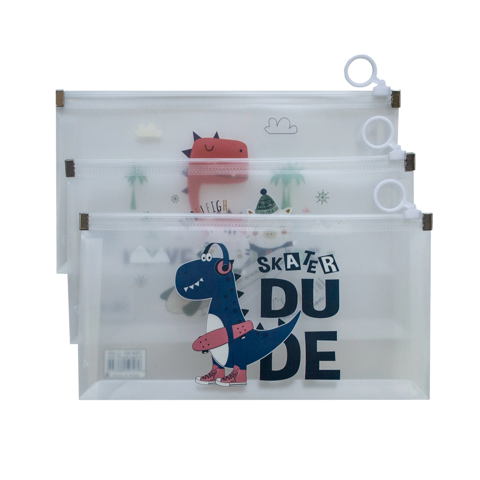 Wholesale DL Size Waterproof Plastic PP Expandable Document Zipper Folder Pouch Bag for Filing Storage