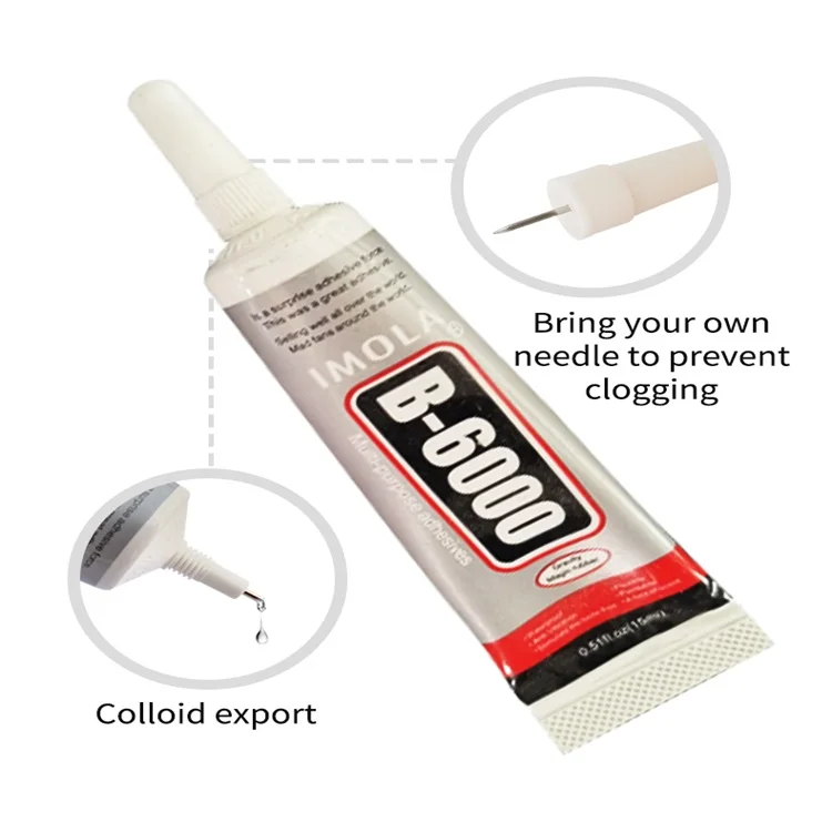 B-6000 15ml Adhesive, Multi-Function Glues Paste Adhesive Suitable for Glass,Wooden,Jewelery