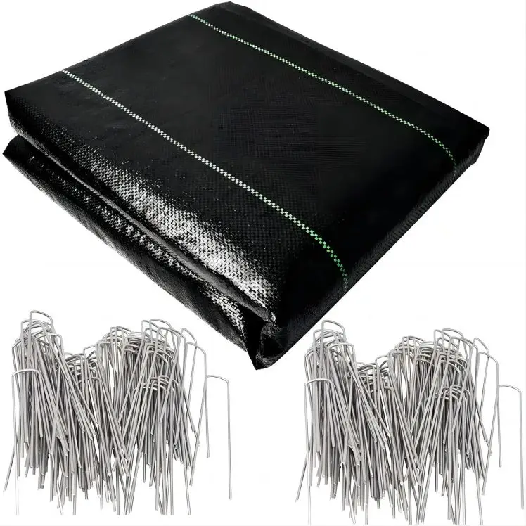 PP Black UV treated Woven Landscape Fabric 1*10m per set ground cover for agriculture