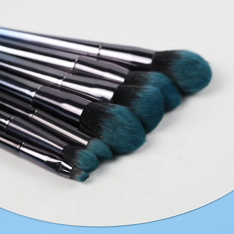 Luxury Professional 7pcs Soft Synthetic Hair Make Up Brushes Gradient Color Custom Cosmetic Makeup Brush Set