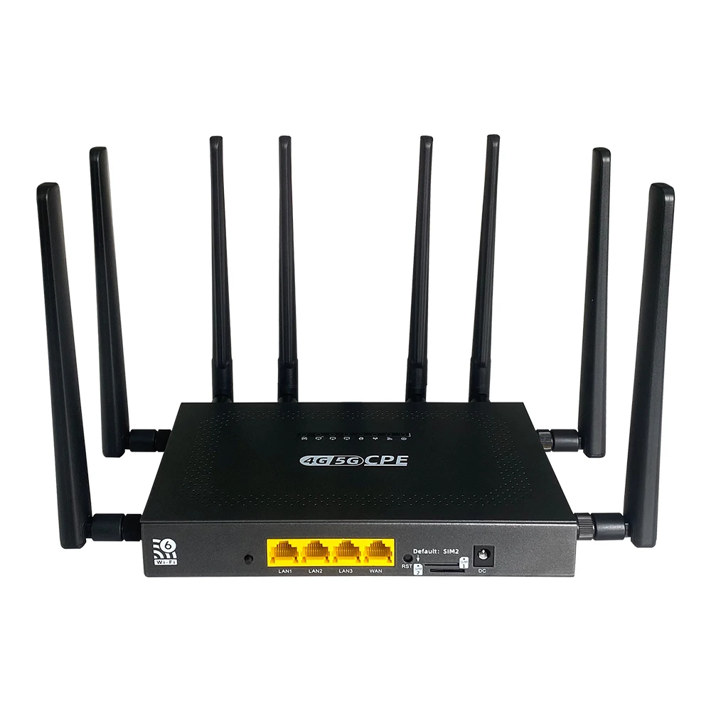 Z8105AX 2.5G WAN port openwrt 21 version wifi6 5g sim router wifi 4g with dual sim card slots