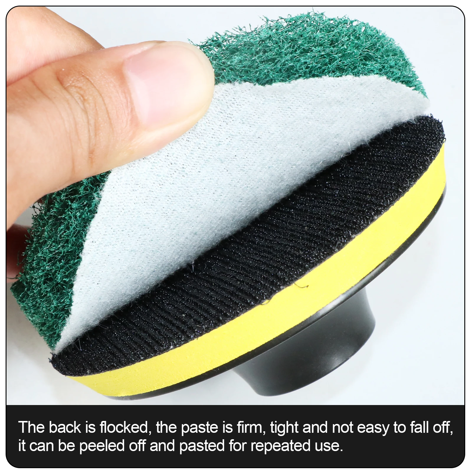 Factory Direct Sales Scouring pad Colorful Round shape 4 inch Industrial scouring pad