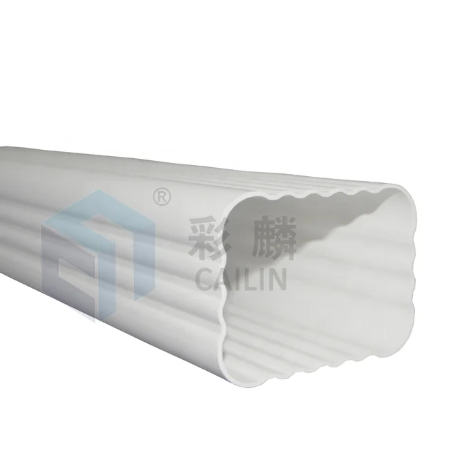 Roof drain system PVC rain water collector gutter and pipe white Plastic material roofing product Philippines price