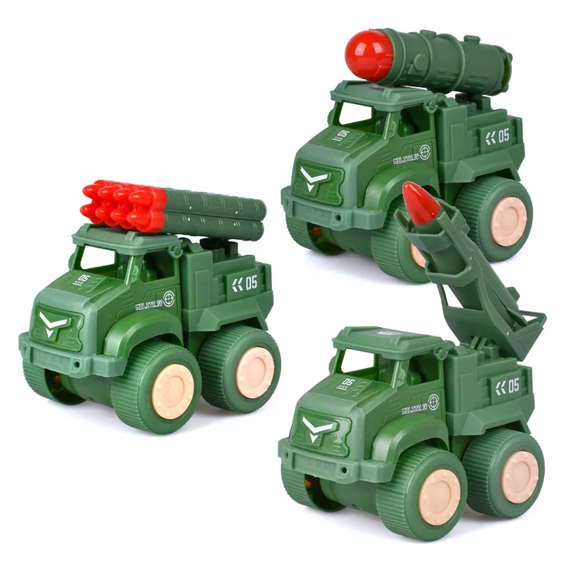 military vehicles play set plastic 3pcs truck toys for boys