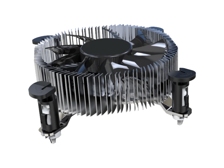 WellSunFan 70mm High Quality Factory Price Custom Black Plastic  Aluminum Heatsink Material cpu fan cooler