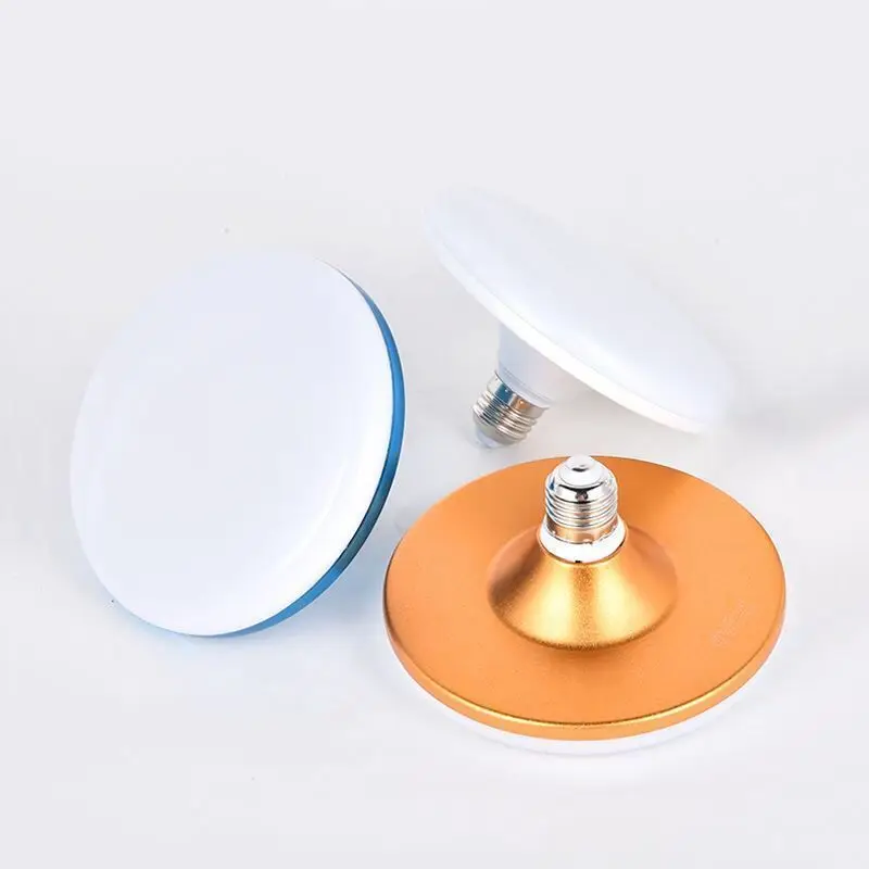 Color UFO Football Lamp Foldable LED Bulb AC180-265V 40W E27 High Brightness