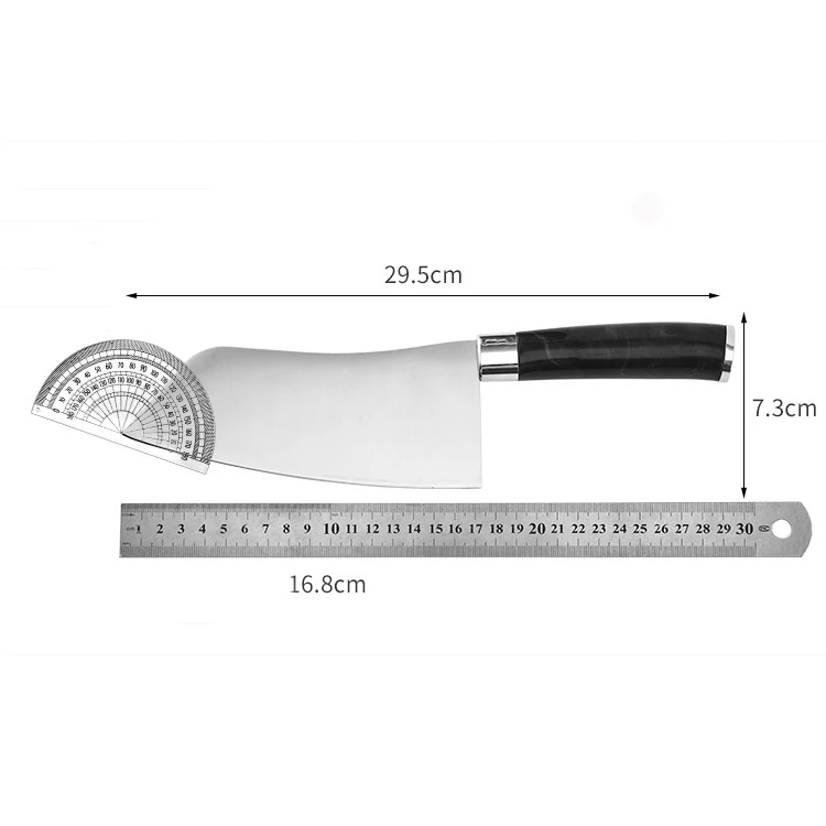 Vegetable Fruit Meat Knife 6.5' for Home Kitchen and Restaurant with Black PP Comfortable Handle