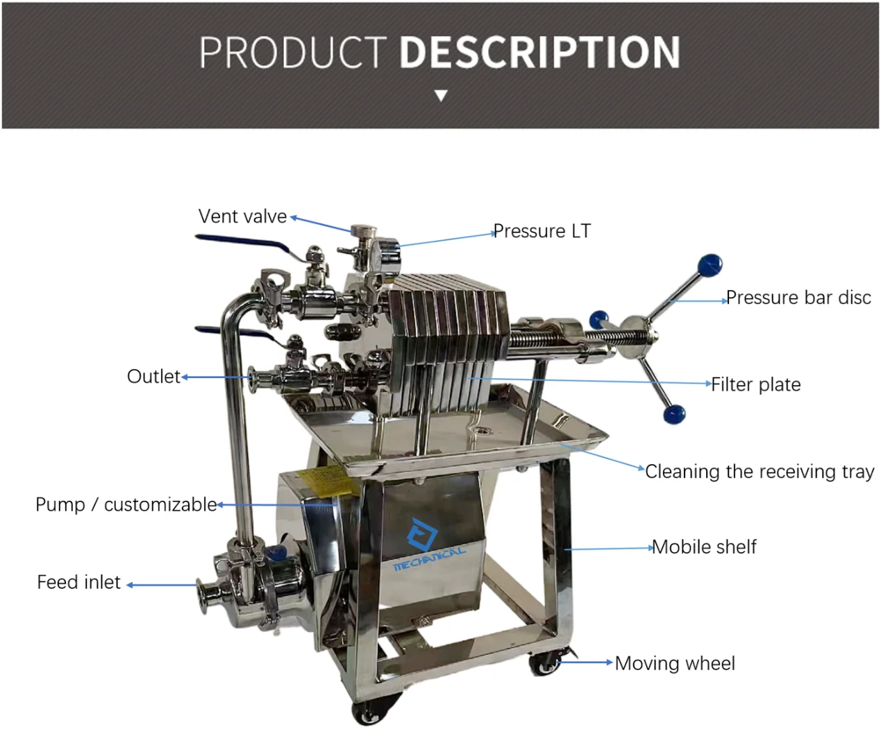 Cheap Price plate and frame filter press oil plate and frame filter press machine