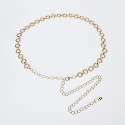 2022 Cheap trendy style iron waistband wholesale excellent quality chain belt for women