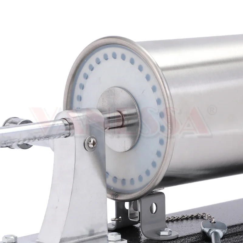 4L Manual Stainless Steel Sausage Maker With 2 Table Clamp For Home And Commerical Use