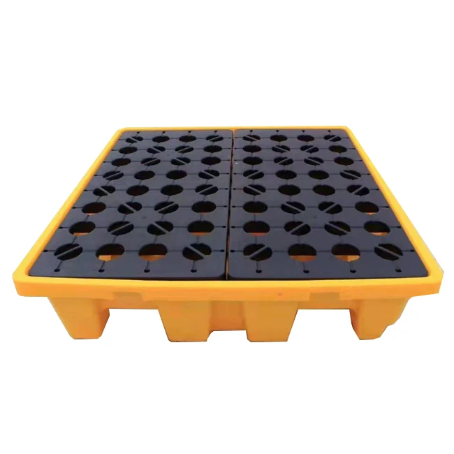 Пластиковый поддон большого размера с 4 барабанами ibc