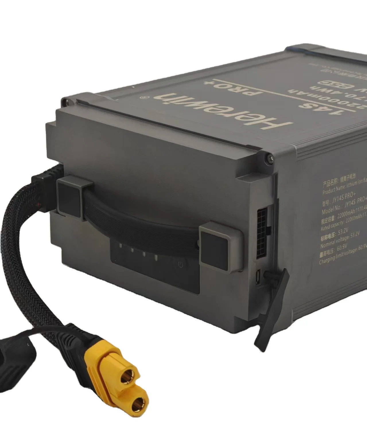 Full Capacity 14S PRO+ 22000mah Smart Lithium Ion Battery Pack NMC/NCM Nominal/Voltage 22AH Pack Capacity BMS Power Tools 53.2V