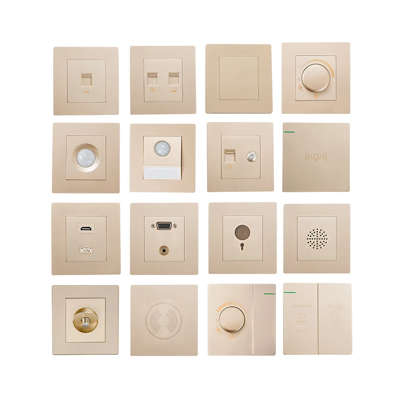 New model home electrical switches 16A PC uk wall socket switch