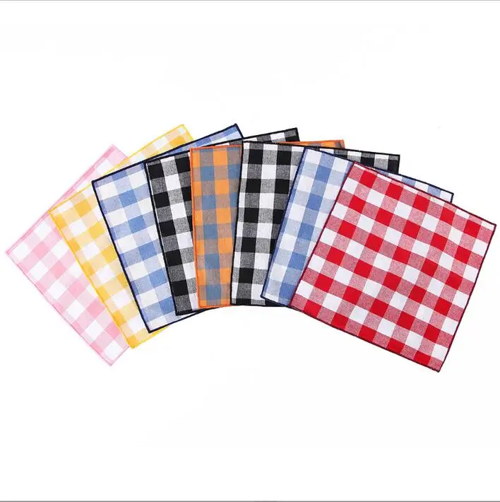 Hankies Boutique Свадебный костюм для вечеринки маленькое квадратное полотенце банкетные хлопковые карманные полотенца мужской носовой платок клетчатое платье