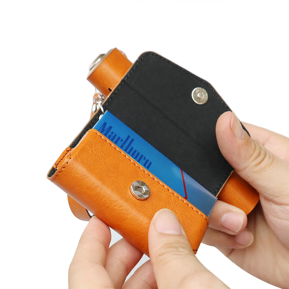 Classic PU Leather Case for IQO ILUMA ONE with Cigarette Box Holder Case Carrying Case Accessories Wholesale