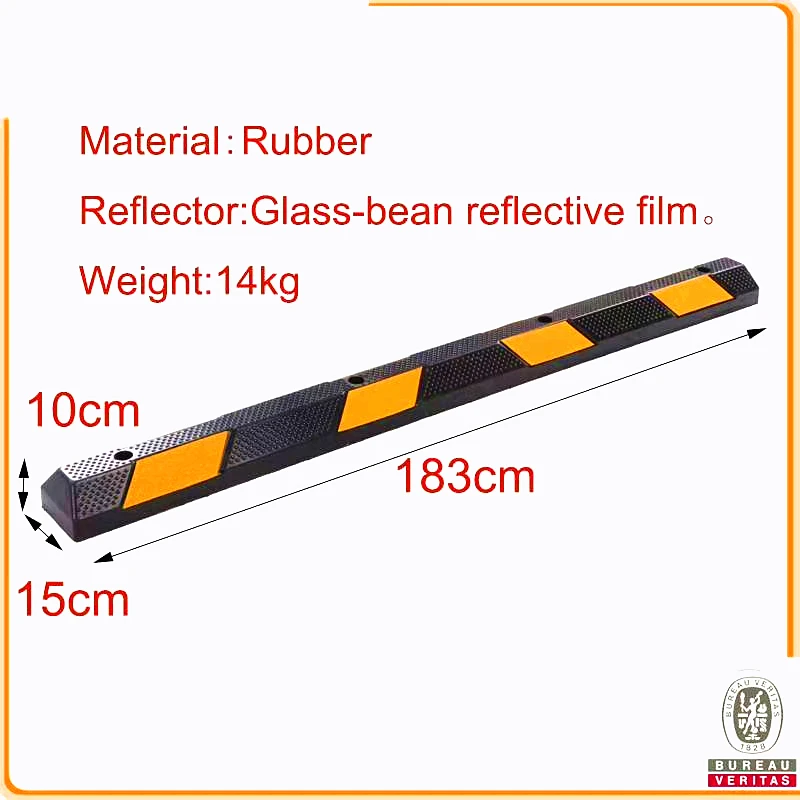 Quality 1650mm Car Rubber Wheel Stopper