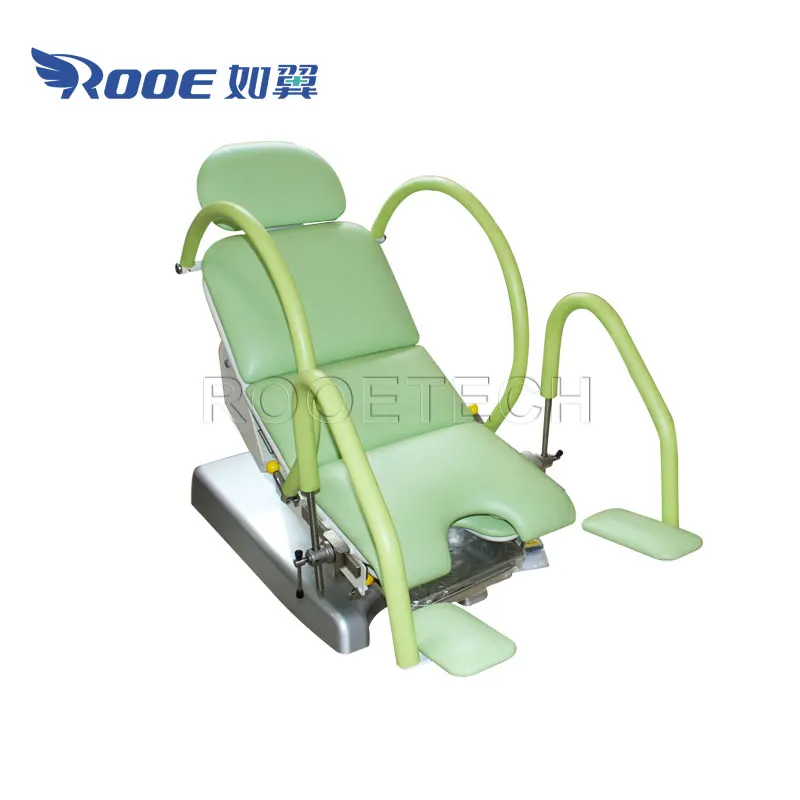 Gyno and Obstetrics Electric Gynecological Examination Chairs of Gynecology with Filth Basin and Arm Board Adjust