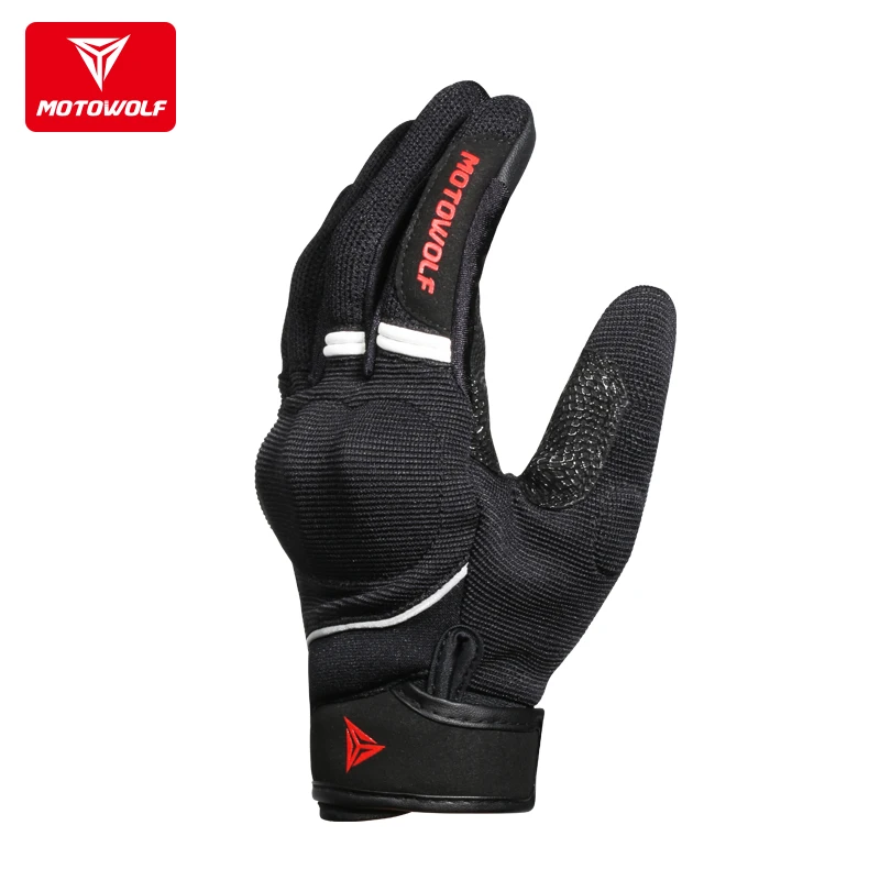 MOTOWOLF can use the soft shell of the mobile phone to wear-resistant protective motorcycle riding ladies gloves