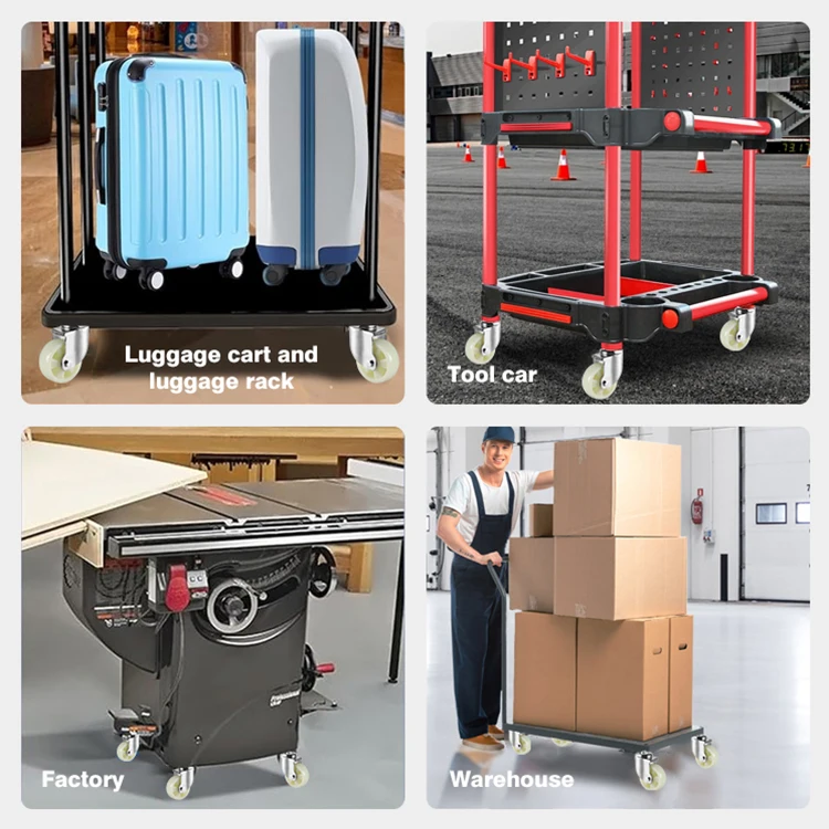 Industrial Caster Wheel 3/4/5/6 Inch Pp Caster Wheel With Double Bearings For Warehouse