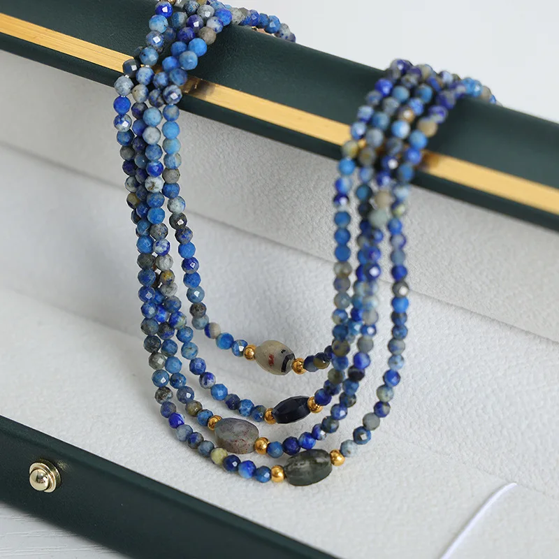 Natural Stone Beads Bohemian Style Personalized Handmade Beaded Women Girls Necklaces Jewelry