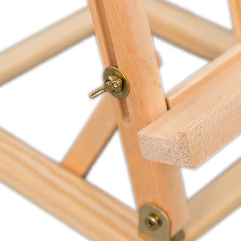 Поставка с завода, натуральный маленький деревянный мольберт, Портативный Столешница для демонстрации детских изделий для рисования