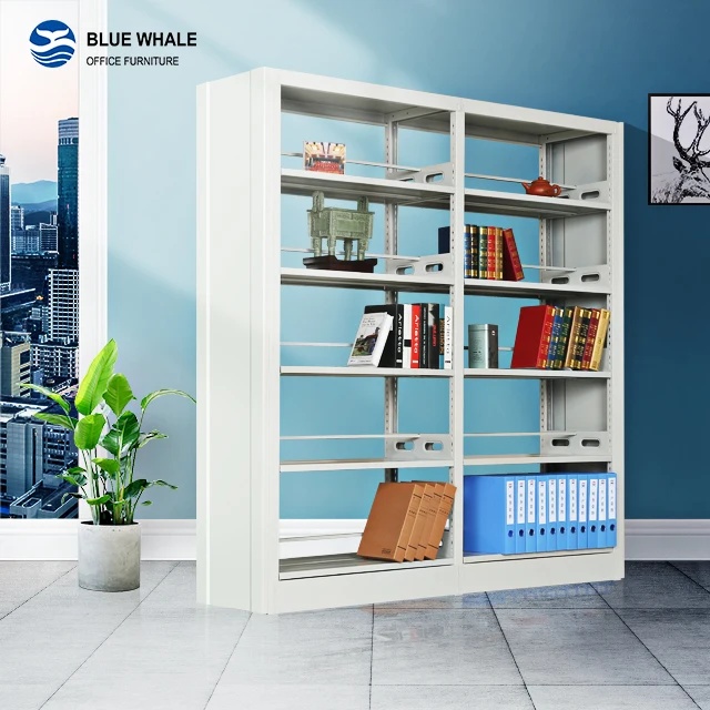 hot selling industrial bookcases library furniture for school use