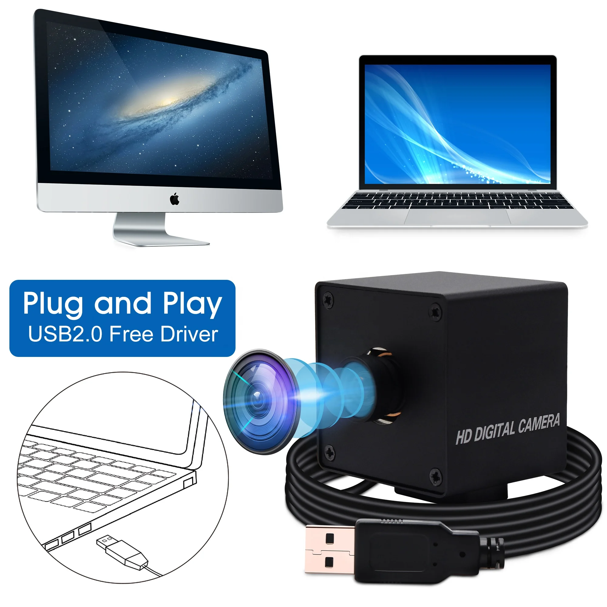 4K 3840x2160 Автофокус USB веб-камера CMOS Sony IMX415 Мини CCTV камера подключи и играй для видео конфоренсе прямые