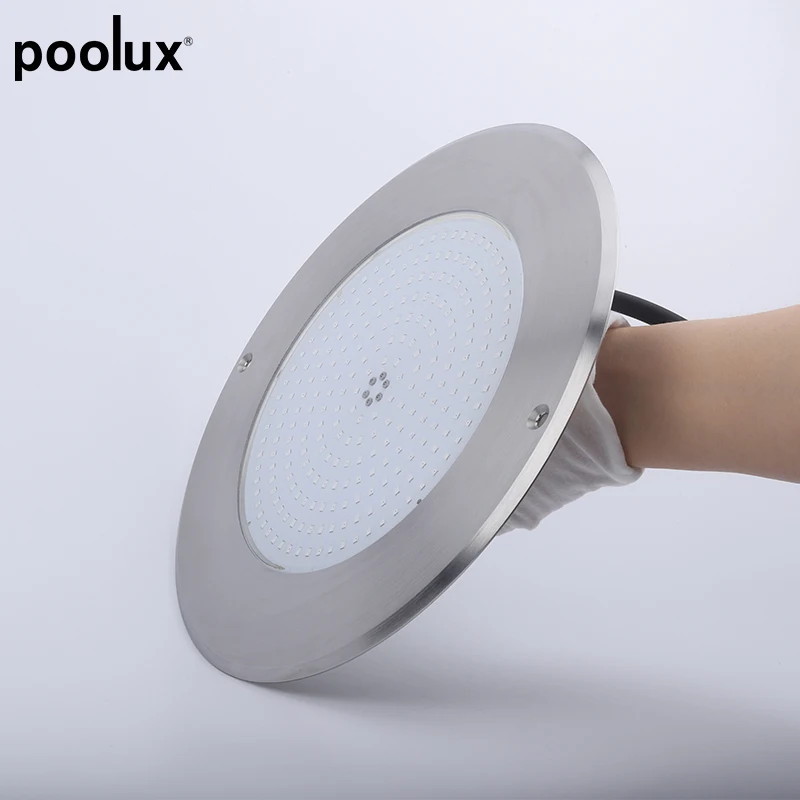 Poolux Patent  Slim Flat 18W RGB smartphone IP68 Underwater Light Resin Filled Led Swimming pool lamp LED Piscina