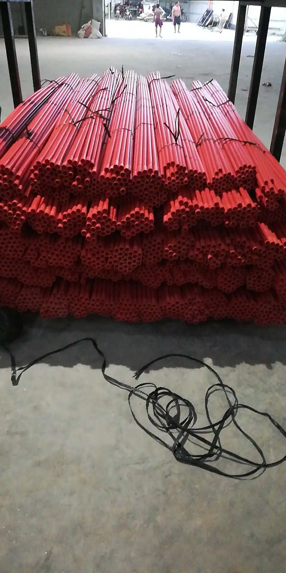 PVC hard permeable pipe/plastic square mesh plastic tube  extruder making machine