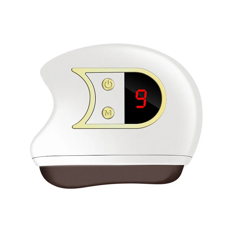 Face Scraping Board Massager, Heated 9 Levels Heating Bian Stone Gua Sha Facial Tool for Neck