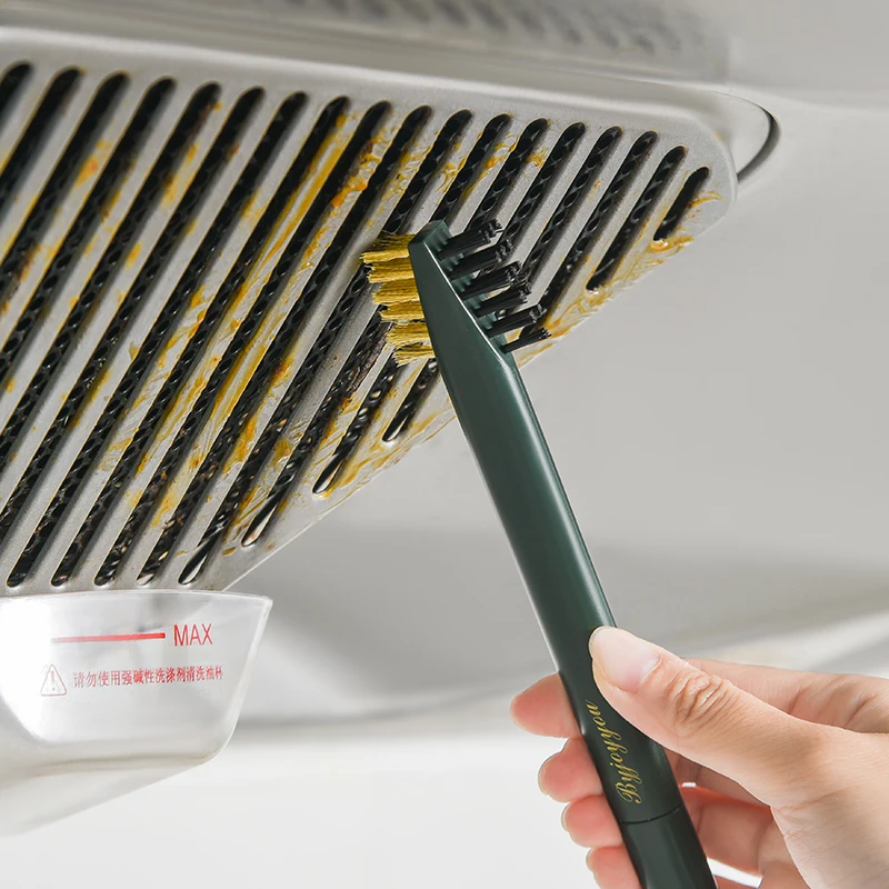 Kitchen Three-in-one Multifunctional Cooktop Cleaning Range Hood Degreasing Brush