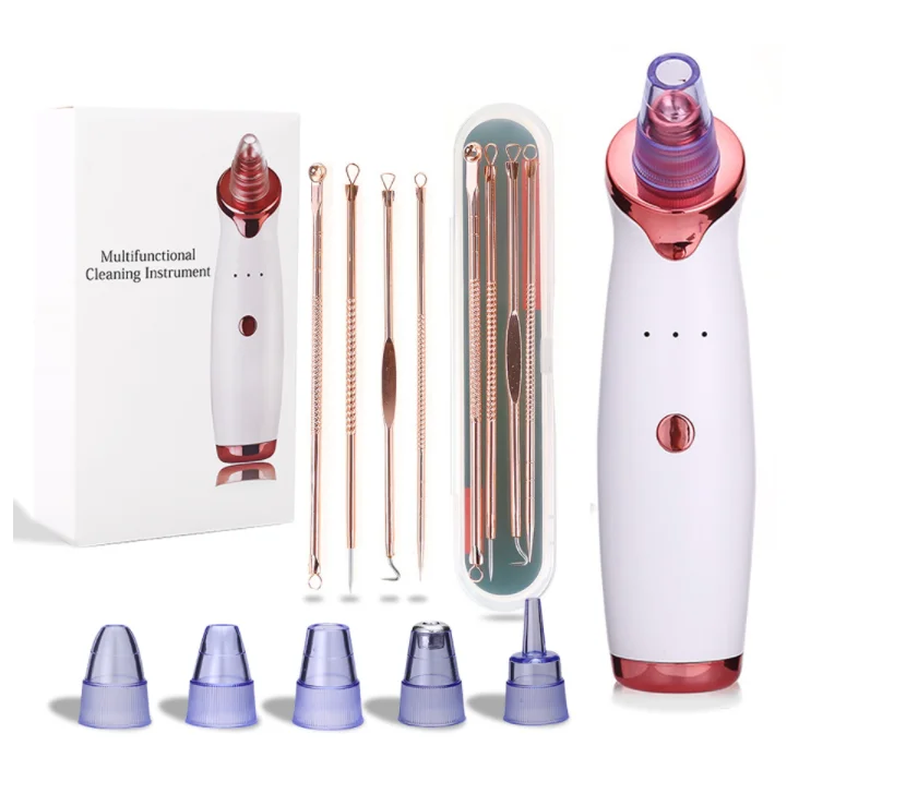 Tool Kit Suction Device Pore Remove Nose Cleanser Set Machine Facial Deep Cleansing Whitehead Acne Skin Blackhead Remover Vacuum